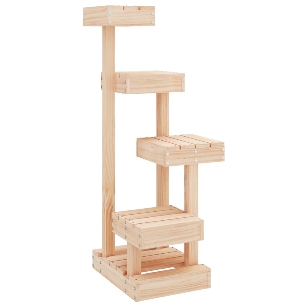 NNEVL Cat Tree 45.5x49x103 cm Solid Wood Pine