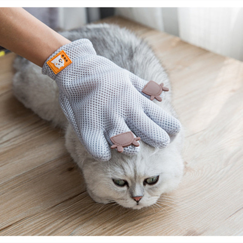 Cat Grooming Glove for Pet Hair Removal and Massage-4
