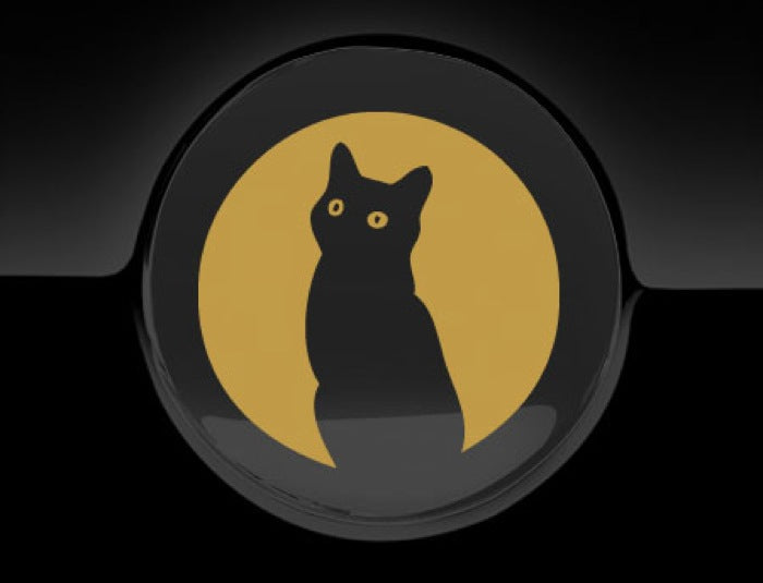 Moon Cat Fuel Cap Cover Car Sticker