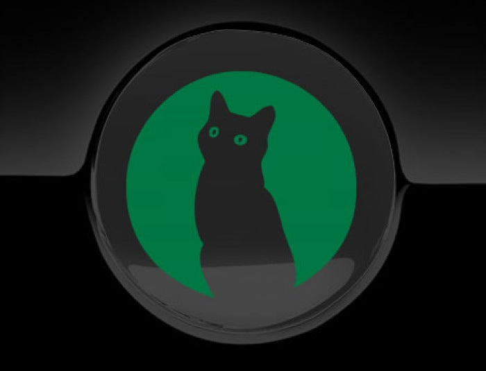 Moon Cat Fuel Cap Cover Car Sticker