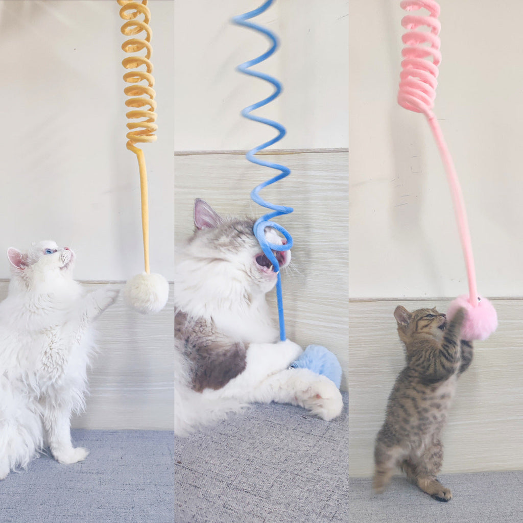 Interactive Rabbit Hair Ball Cat Toy-0
