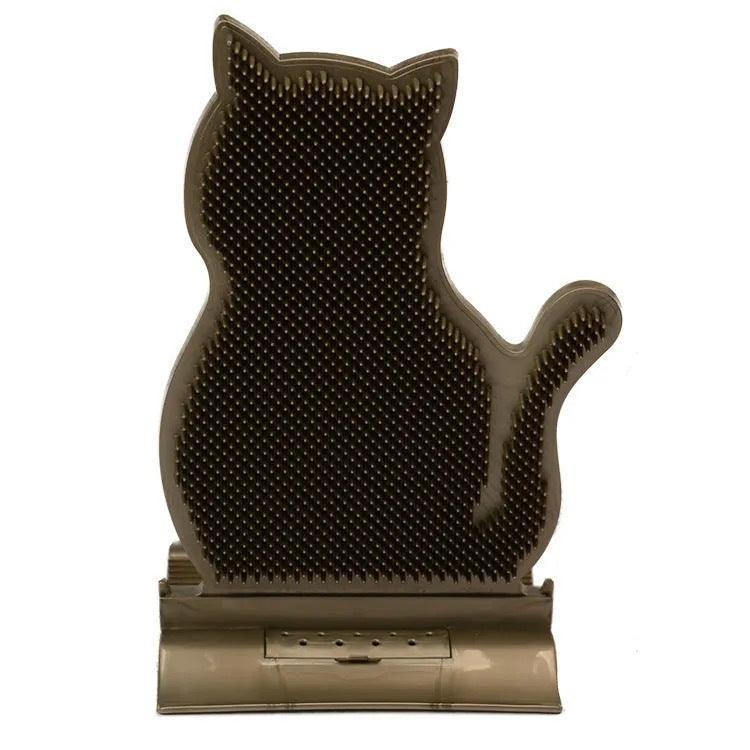 Cat Bliss: Self-Massage Brush With Catnip Wall Corner Grooming Toy