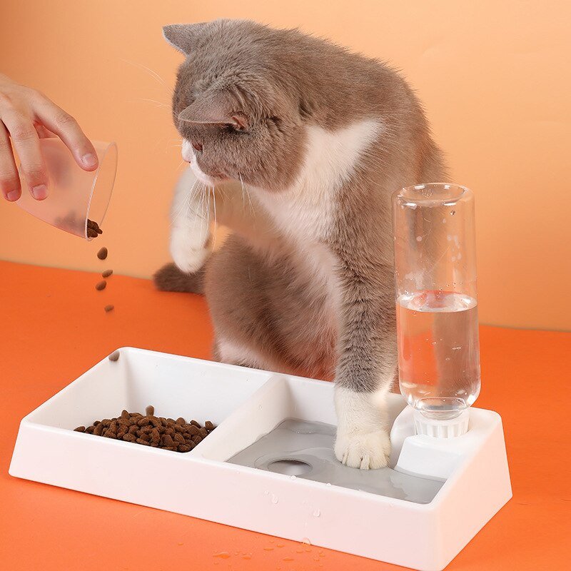 Cat Bowl Dog Water Feeder Bowl Cat Kitten Drinking Fountain Food Dish Pet Bowl Goods Automatic Water Feeder for Cat Dog